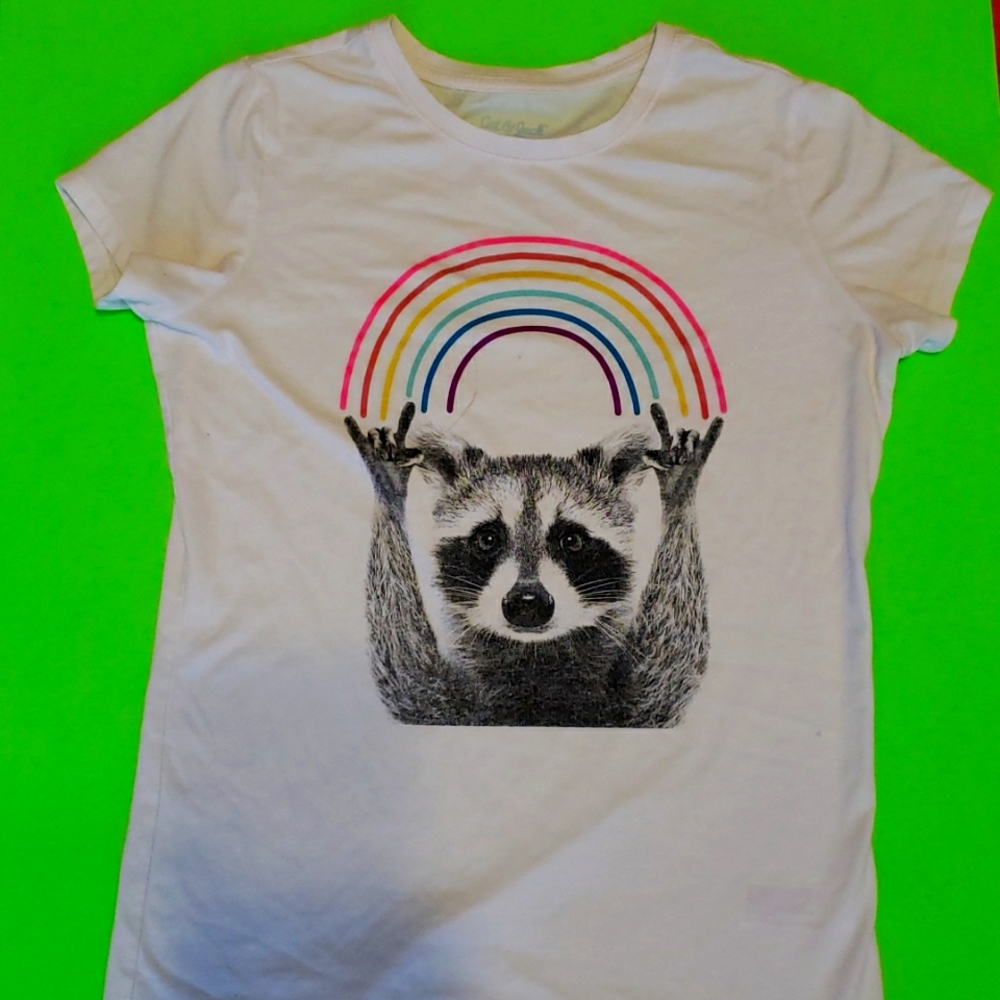 Racoon pattern shirt